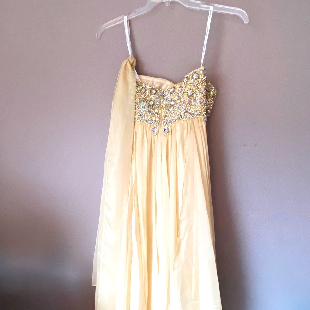 Sequined evening dress